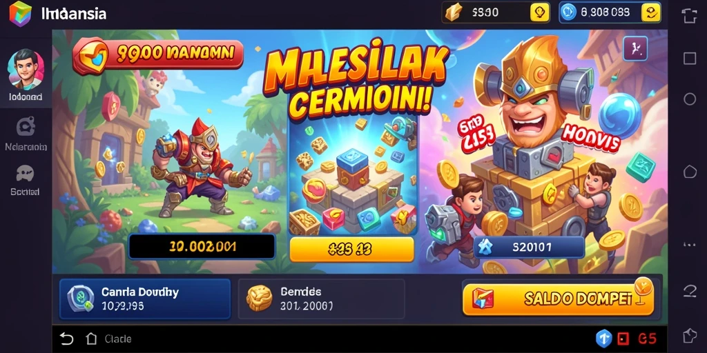 Tampilan grafis yang menarik dan penuh warna.