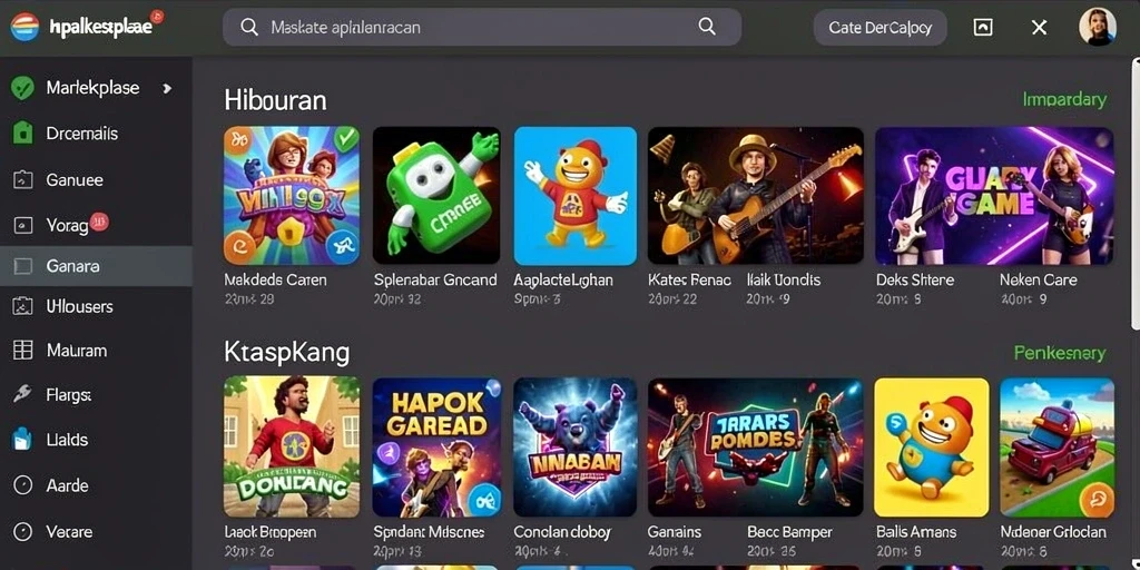 Tampak karakter utama siap beraksi di dunia yang menakjubkan.
