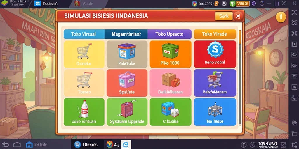 Tangkapan layar dari level awal JKT8 yang menarik.