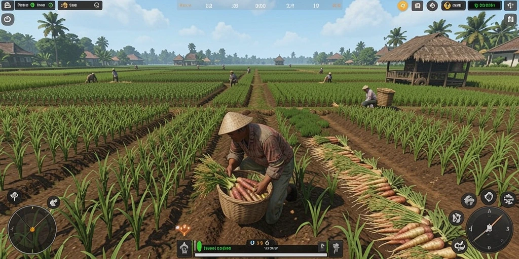Screenshot pertama menunjukkan karakter utama dalam aksi.