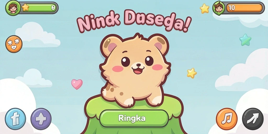 Tampilan awal game LAPARBOS yang memukau.