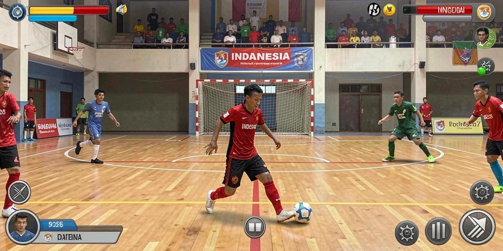 Tampilan grafis yang menarik dan penuh warna.