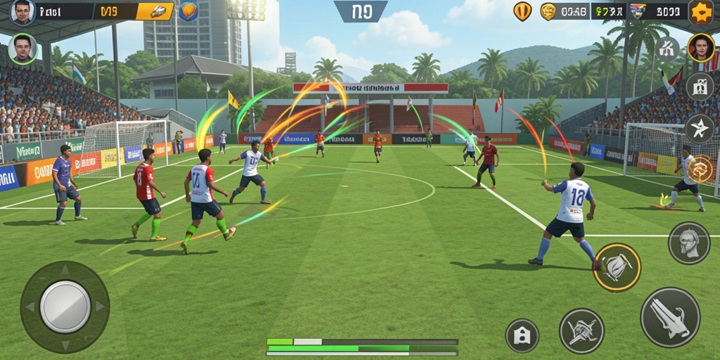 Screenshot menunjukkan grafis gameplay yang menawan.