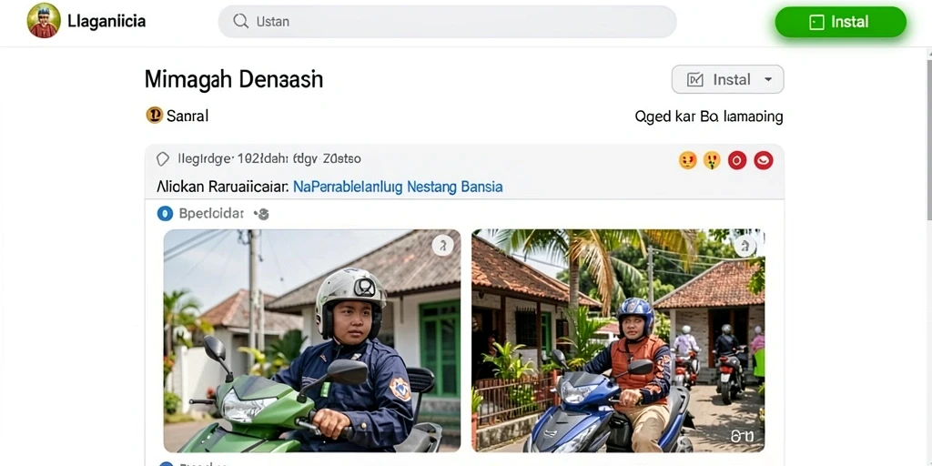 Tampilan menu utama yang sederhana dan menarik.